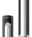 Pura, plniace pero na bombičku, čierno-strieborné, šírka hrotu M (medium)