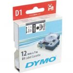 Samolepiaca páska D1 12mm čierna/priesvitná