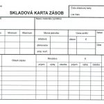 Skladová karta zásob A5-typ C
