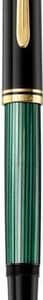 Souverän K800 guličkové pero, čierno-zelené, dokumentačná náplň čierna M - 1mm