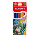 Trojhranné pastelky, 3mm, so strúhadlom / 12 ks v krabičke
