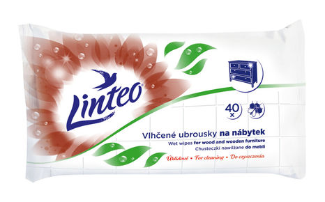Utierky vlhčené Linteo na nábytok 40ks