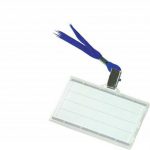 Visačka s modrým remienkom