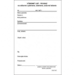 Výmenný list - poukaz sypaný A6 100-l.