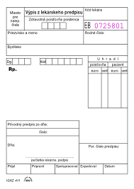 Výpis z lekárskeho predpisu A6 blok 100