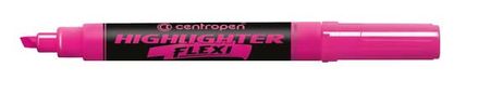 Zvýrazňovač Centropen 8542 FLEXI ružový