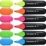 Zvýrazňovač SCHNEIDER Job 150, sada 6ks, 1-5 mm