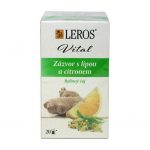Čaj LEROS čajovňa Zázvor s lipou a citrónom 20x2g
