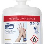 Dezinfekčný prostriedok Alkohol Tork Premium, biocíd, na ruky , penový, 950ml (S4)