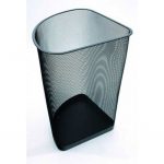 Kôš 19 l čierny odpadkový rohový drôtený