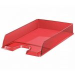 Odkladač Esselte Europost, priehľadný červený