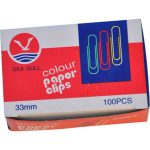 Spisové spony 33 mm farebné SA0547