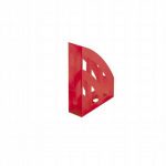 Stojan na spisy transp. červený