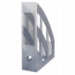 Stojan na spisy transp. sivý