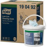 Utierka čistiaca Tork Low-Lint vo vedre - tyrkysová (W10)