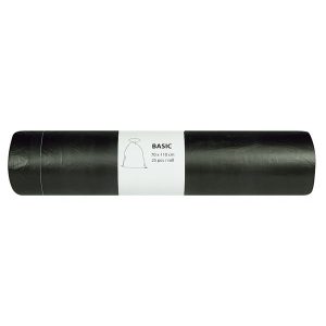 Vrecia 120l 25ks, čierne, HDPE, 23my ALUFIX