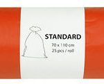 Vrecia 120l 25ks, oranžové, HDPE, 23my ALUFIX
