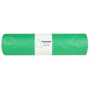 Vrecia 120l 25ks, zelené, HDPE, 23my ALUFIX