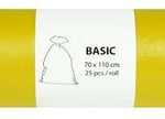Vrecia 120l 25ks, žlté, HDPE, 23my ALUFIX