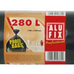 Vrecia na odpad PROFI 280l/5 ks, 60my, čierne, LDPE, 115x135cm ALUFIX