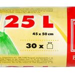 Vrecia na odpadky zaťah. 25l/30ks 12my,45x50cm zelené, HDPE ALUFIX