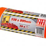 Vrecia na ťažký odpad 550x800mm/10ks, 60my, HDPE,oranžové ALUFIX
