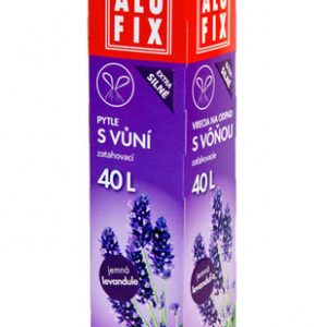 Vrecia s vôňou 40l/12ks 53x60cm v krabičke - levanduľa 18my ALUFIX
