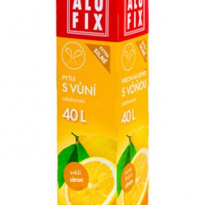 Vrecia s vôňou 40l/12ks 53x60cm v krabičke - osviežujúci citrón 18my ALUFIX