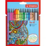 Fixa STABILO Pen 68, 18 ks Karton Puzdro