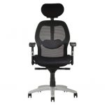 Kancelárske kreslo SATURN NET-čierna