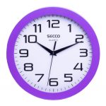Nástenné hodiny SECCO TS6018-67 25cm fialové