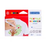 Popisovač Centropen 2739 /6 ks sada na textil
