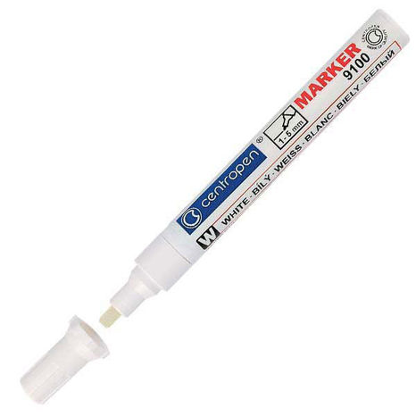Popisovač Centropen 9100 biely