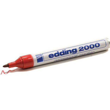 Popisovač edding 2000 červený