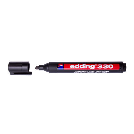 Popisovač edding 330 čierny zrezaný