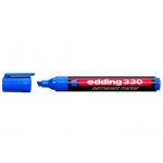 Popisovač edding 330 modrý zrezaný