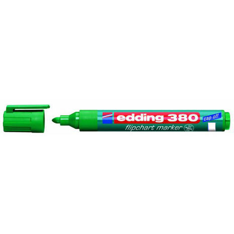 Popisovač edding 380 zelený na flipch. bloky