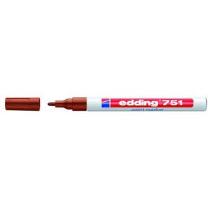Popisovač edding 751 hnedý lakový