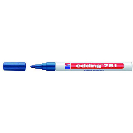 Popisovač edding 751 modrý lakový