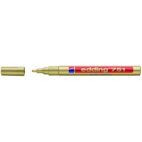 Popisovač edding 751 zlatý lakový