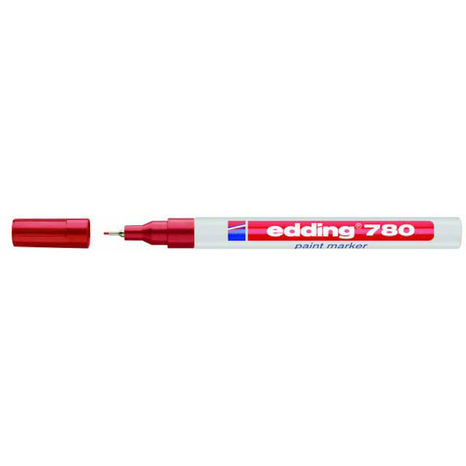 Popisovač edding 780 červený lakový
