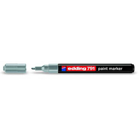 Popisovač edding 791 strieborný