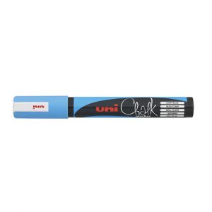 Popisovač kriedový UNI PWE-5M fluor sv.modrý