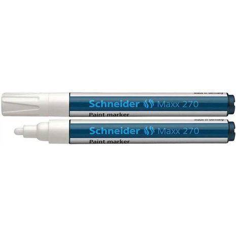 Popisovač lakový SCHNEIDER Maxx 270, 1-3 mm, biely