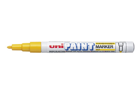 Popisovač lakový UNI PX-21 žltý