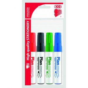 Popisovač na biele tabule ICO PLAN/4 sada